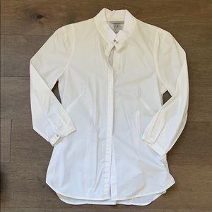 *3 for $20* White three-quarter sleeves button top